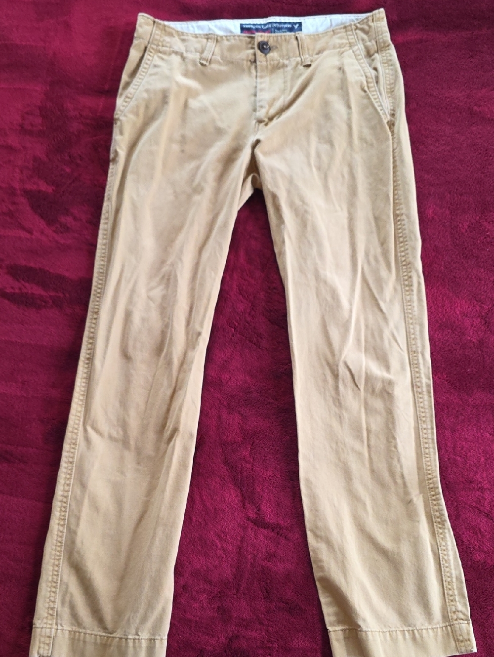 American Eagle Outfitters Tan Straight Original Pants